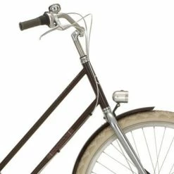 Brandless Eclairage Avant Rétro Chromé Sur Fourche De Vélo Néro -Pas Cher Vélo Magasin eclairage avant retro chrome sur fourche de velo nero full 3