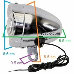 Brandless Feu Avant Dynamo Vintage Sur Fourche De Vélo -Pas Cher Vélo Magasin feu avant dynamo vintage sur fourche de velo full 6