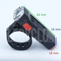 Brandless Feu Avant LED étanche Micro USB -Pas Cher Vélo Magasin feu avant led etanche micro usb full 5