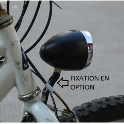 QT Cycle Feu Avant Vélo Vintage Sur Fourche 3 LEDs -Pas Cher Vélo Magasin feu avant velo vintage sur fourche 3 leds full 3