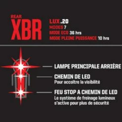 Feu Vélo Arrière Kryptonite Incite XBR 20 Lux -Pas Cher Vélo Magasin feu velo arriere kryptonite incite xbr 20 lux full 6