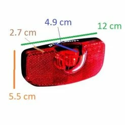 Busch-mueller Feu Vélo Pour Porte Bagage DToplight Permanent -Pas Cher Vélo Magasin feu velo pour porte bagage dtoplight permanent full 4