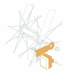 Feux Vélo Sans Piles Sur Moyeu 2 LEDs AMS Light Reelight -Pas Cher Vélo Magasin feux velo sans piles sur moyeu 2 leds ams light reelight full 5