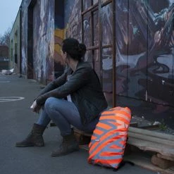 Housse De Sac à Dos Vélo Orange Haute Visibilité Berlin Wowow 20-25L -Pas Cher Vélo Magasin housse de sac a dos velo orange haute visibilite berlin wowow full 3