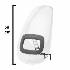 Pare Brise Vélo Pour Siège Bobike One+ Mini -Pas Cher Vélo Magasin pare brise velo pour siege bobike one mini gris full 3