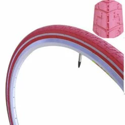 Pneu Vélo Coloré 700 Dutch Perfect SRI 27 No Puncture -Pas Cher Vélo Magasin pneu velo rose anti crevaison 700x38c dutch perfect full