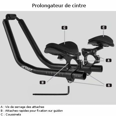 Ergotec-Humpert Prolongateur De Cintre Vélo Pour Triathlon Professionnel 4 Ergotec-Humpert Prolongateur De Cintre Vélo Pour Triathlon Professionnel – Image 2