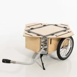 Remorque Vélo Bois Avec Coffre Modulable Flos 2425 Carette -Pas Cher Vélo Magasin remorque velo carette flos 4