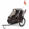 Remorque Vélo Enfants 2 Places 2 En 1 Avec Kit Piéton Bobike
