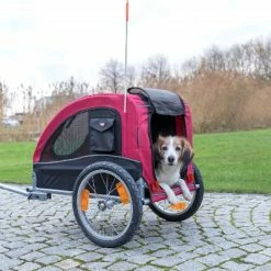 Remorque Vélo Pour Chien De Moins De 22 Kg - Trixie -Pas Cher Vélo Magasin remorque velo pour chien de moins de 22 kg trixie full 4