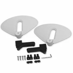 POLISPORT Reposes Pieds Blancs Sur Haubans De Vélo Enfant Guppy Junior -Pas Cher Vélo Magasin reposes pieds blancs sur haubans de velo enfant guppy junior full 3