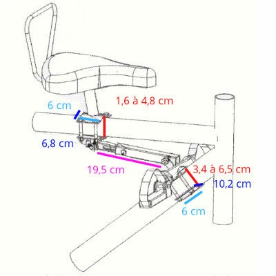 Brandless Selle Siège Enfant Sur Cadre De Vélo Large 6 Brandless Selle Siège Enfant Sur Cadre De Vélo Large – Image 4
