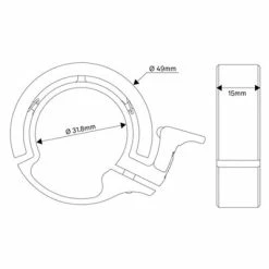 Sonnette Pour Vélo Knog Oi Classic Cuivre Large -Pas Cher Vélo Magasin sonnette pour velo knog oi classic cuivre large full 5