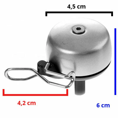 Widek Sonnette Vélo 45 Mm Grise Paperclip 5 Widek Sonnette Vélo 45 Mm Grise Paperclip – Image 3