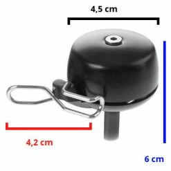 Widek Sonnette Vélo Design 45 Mm Noire Paperclip -Pas Cher Vélo Magasin sonnette velo design 45 mm noire paperclip full 3