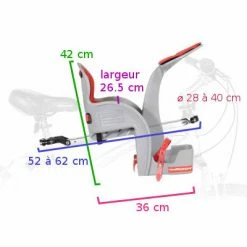 WeeRide DeLuxe Siège Enfant Avant Pour Vélo -Pas Cher Vélo Magasin weeride deluxe siege enfant avant marron pour velo full 6